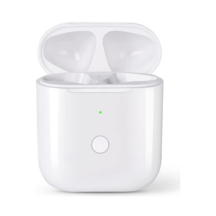 alt="Wireless Charging Case Replacement compatible for AirPods 1 & 2 Generation"