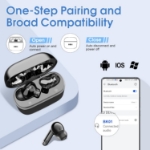 Picture of Wireless Earbuds Bluetooth 5.3, ENC Mic, Deep Bass, 48H Playtime, LED Display, IP7 Waterproof, USB-C Charging