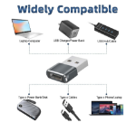 Picture of USB C to USB Adapter (3 Pack) – Type C Female to USB A Male Converter for Laptop, Tablet, iPad, Galaxy, AirPods & Smartphone