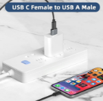Picture of USB C to USB Adapter (3 Pack) – Type C Female to USB A Male Converter for Laptop, Tablet, iPad, Galaxy, AirPods & Smartphone