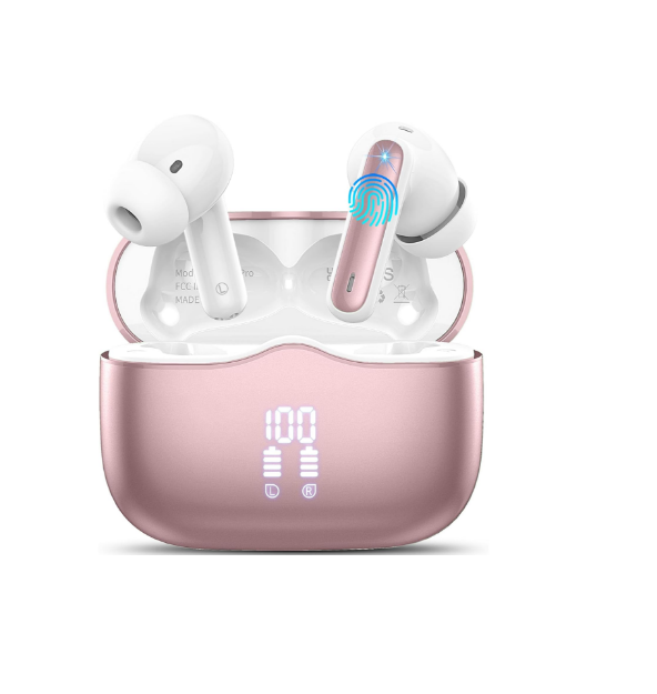 Picture of Wireless Earbuds Bluetooth 5.3, 4 ENC Mic, 50H HiFi Stereo, IPX7 Waterproof, LED Display, Noise Cancelling